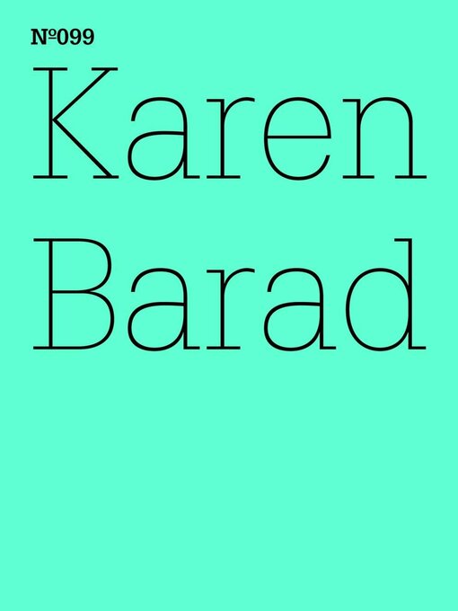 Title details for Karen Barad by Karen Barad - Available